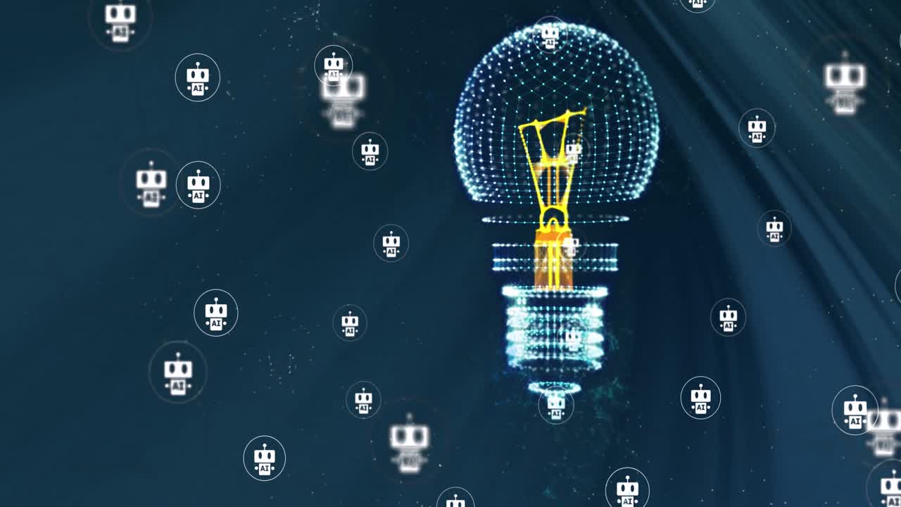 전구의 애니메이션과 연결과 함께 데이터 처리