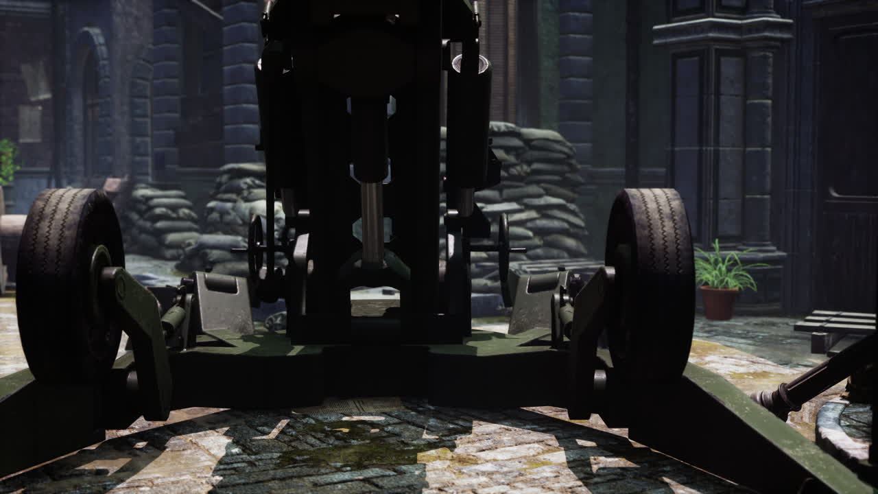 도시에서 대포 총