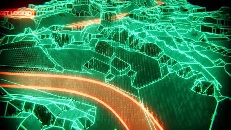 holographic digital terrain map with target tracking