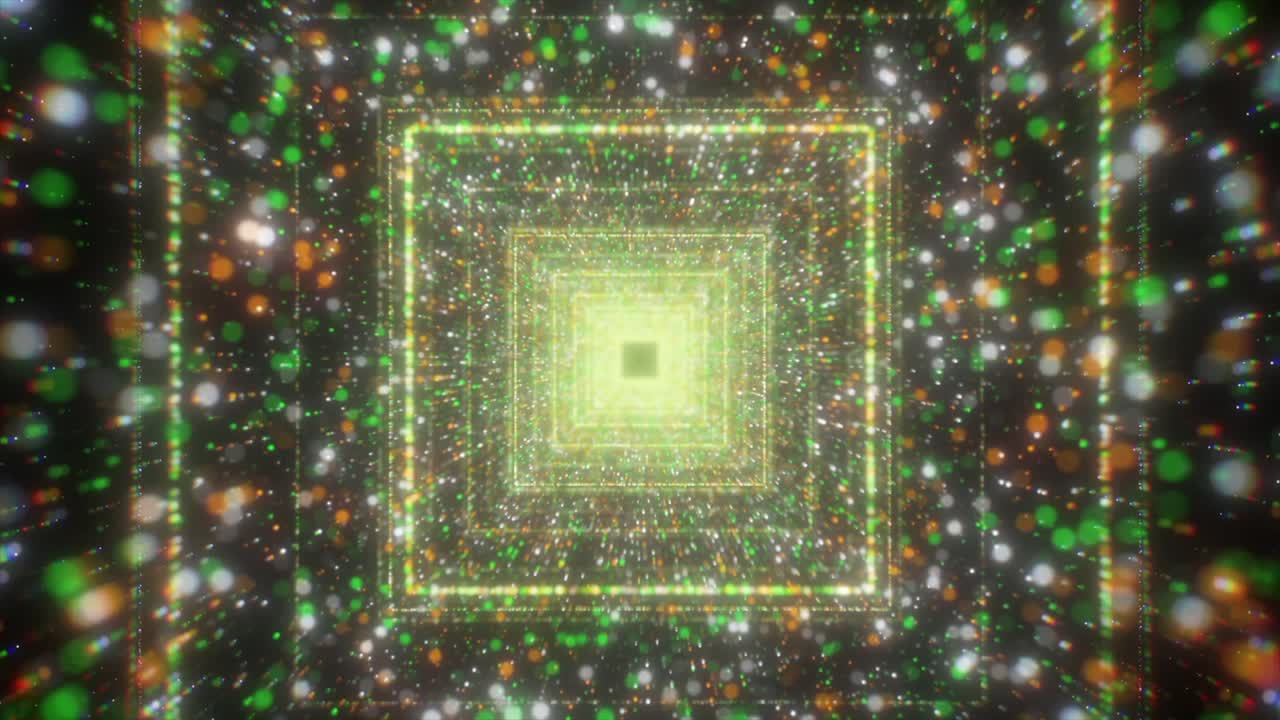 абстрактный светящийся туннель с огнями