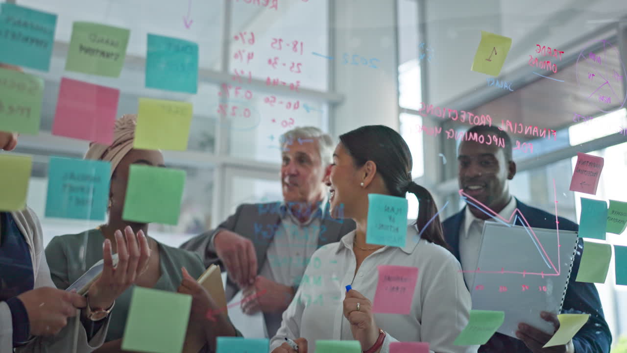 Coaching, brainstorming and applause for woman