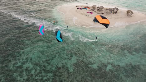 kiteboarding adventure on a tropical island