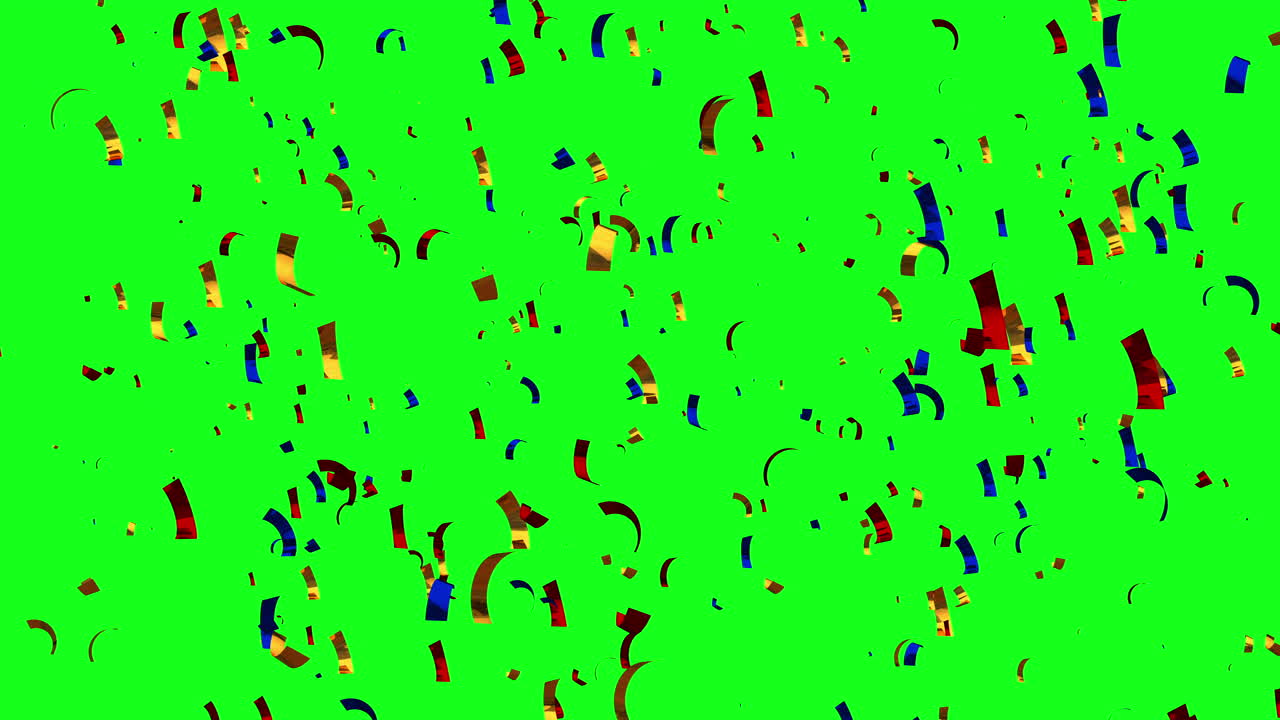 다채로운 콘페티가 내리는 비 축하 파티 또는 기념일