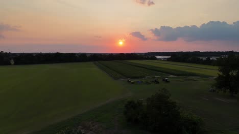 Drohnenansicht-Des-Sonnenuntergangs-In-Alabama