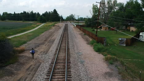 Hobo-walking-along-the-tracks