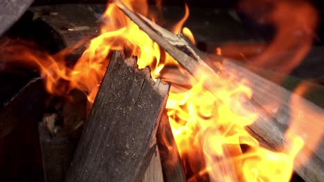 cerrar el fuego del fuego de leña