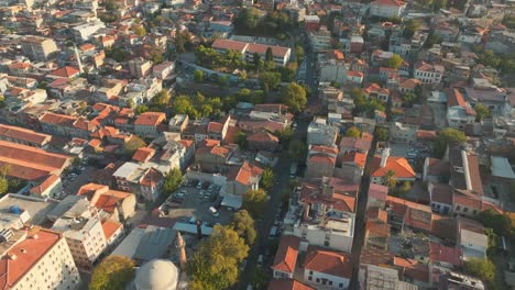 aerial view of a turkish city