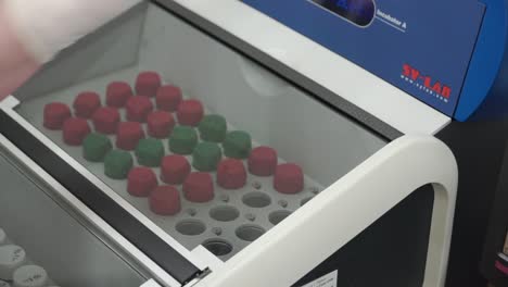 lab equipment with sample preparation and testing