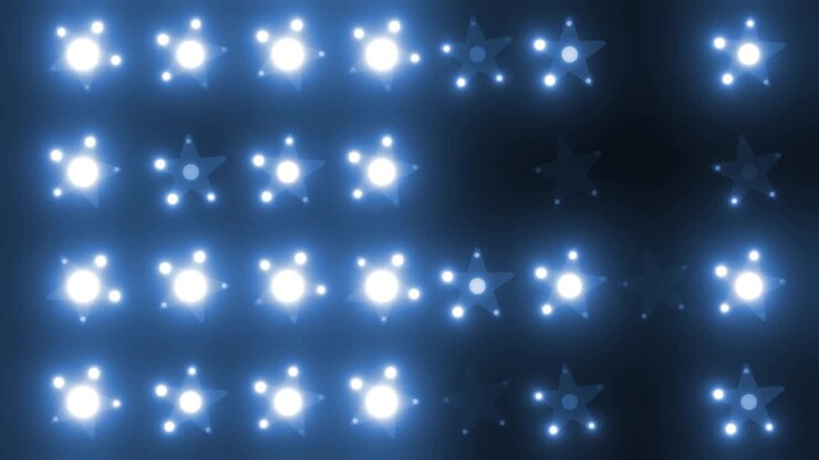 Abstract Glowing Stars Background