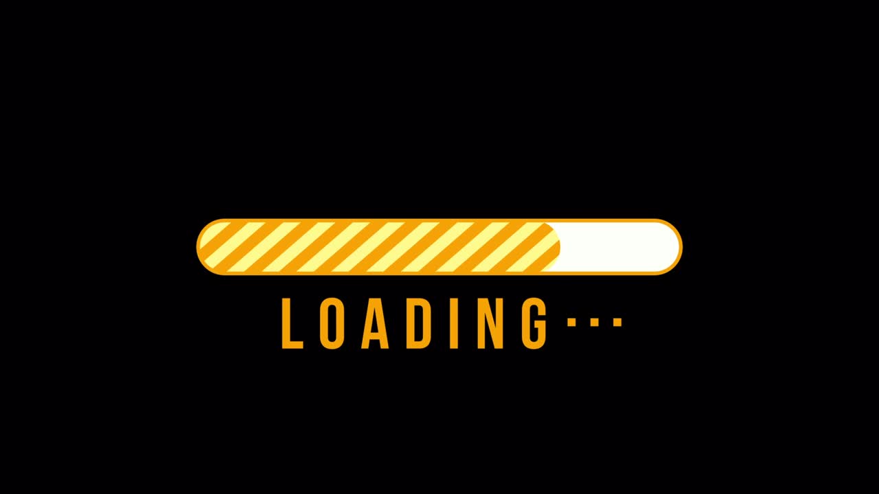 Simple Progress Bar Animation Yellow