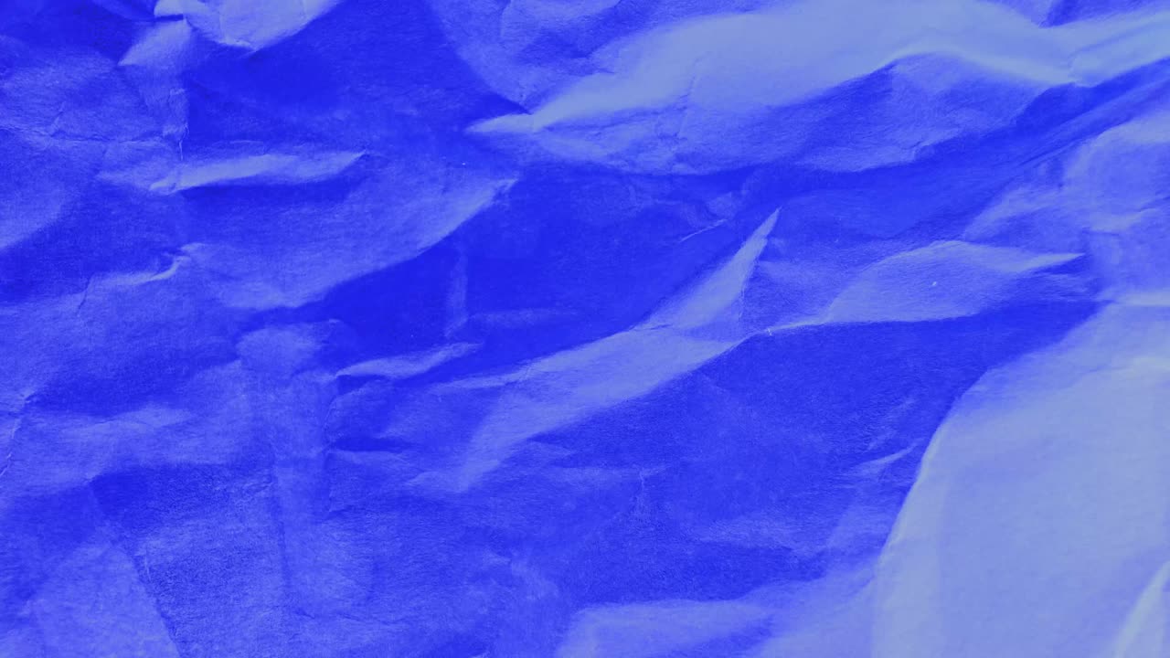 Blue Crumpled Paper Texture Background