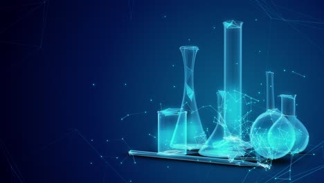 modern science laboratory apparatus abstract plexus.