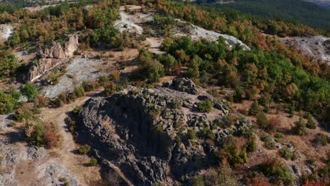 ancient rock sanctuary harman kaya on rhodope mountains in bulgaria