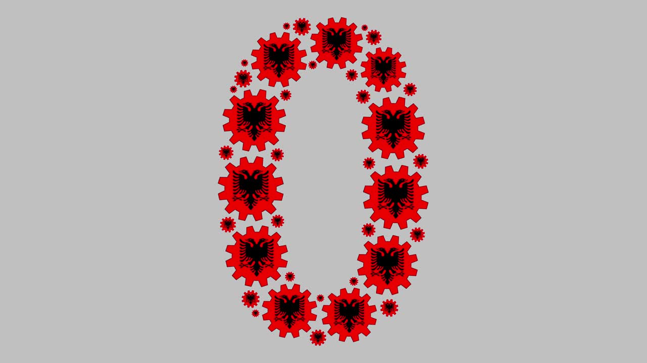 número cero albanés