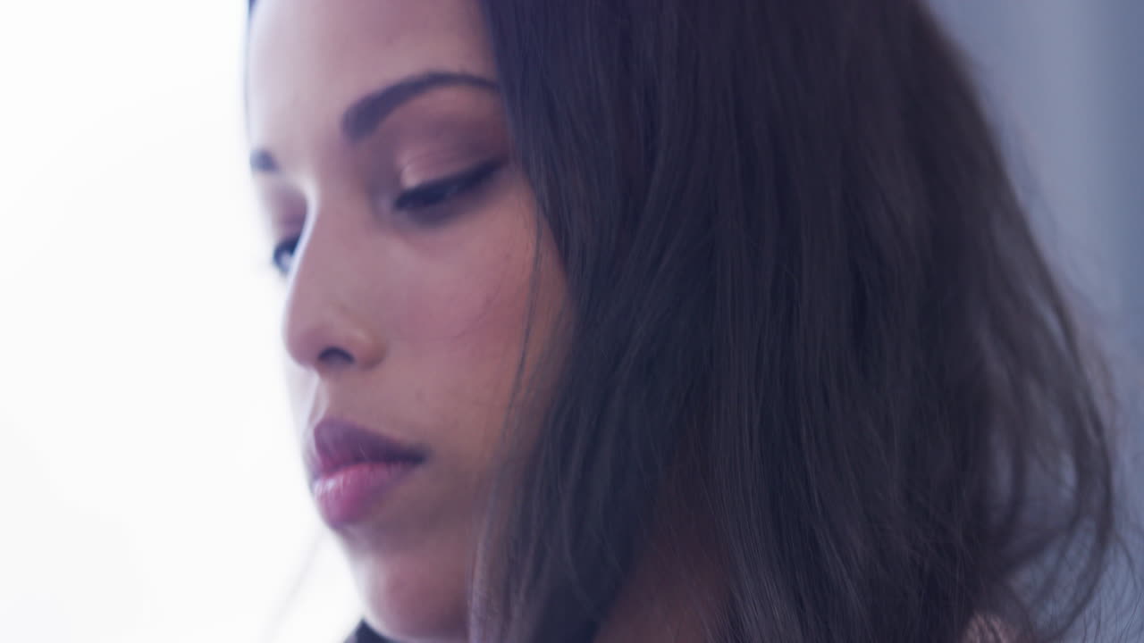 She's deep in thought