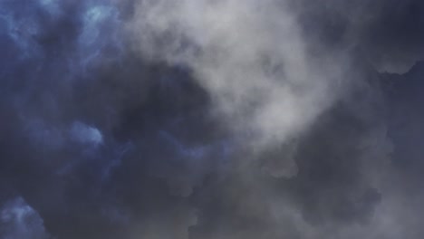 thunderstorm, stormy clouds dark 4k