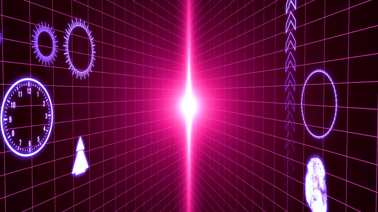 Abstract background with hud interface. Digital background