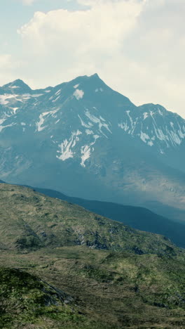 impresionante vista de una cordillera