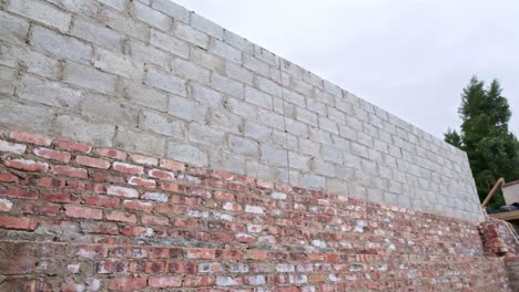 brick and block wall construction