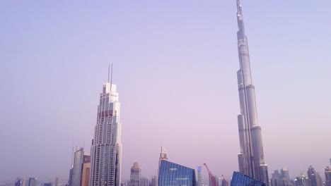 dubai skyline with burj khalifa