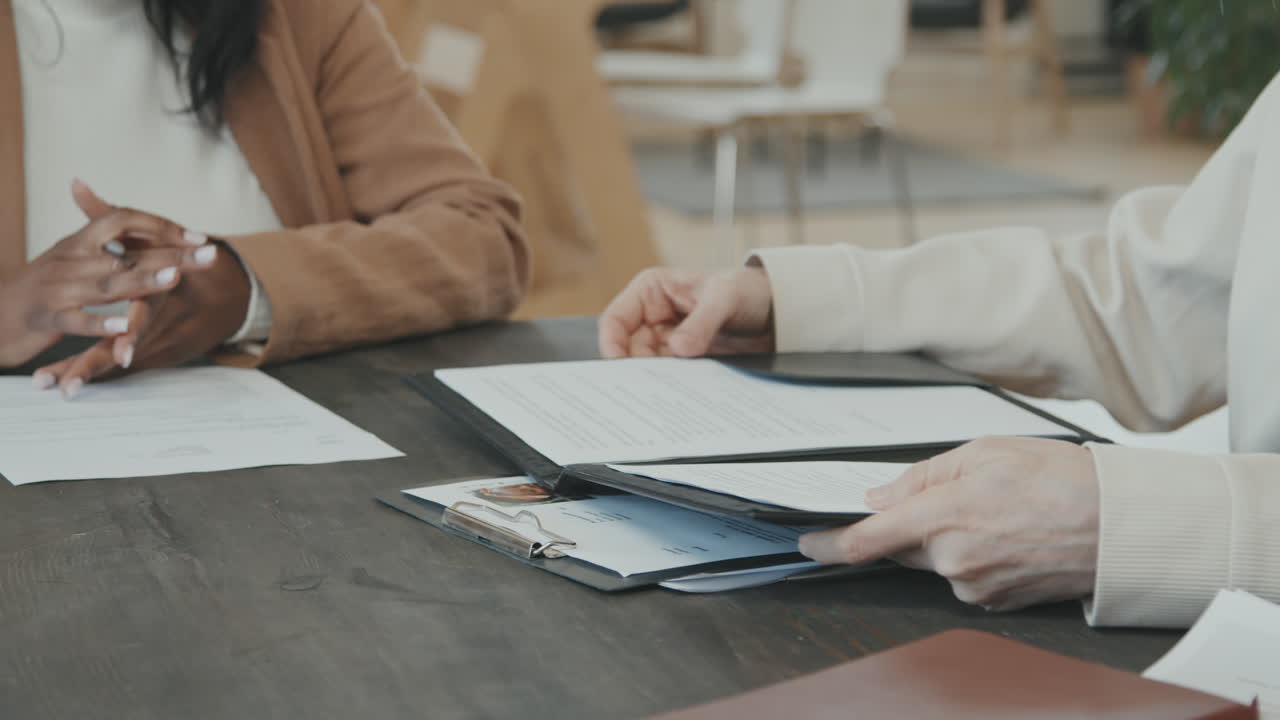 Happy Job Candidate Singing Document