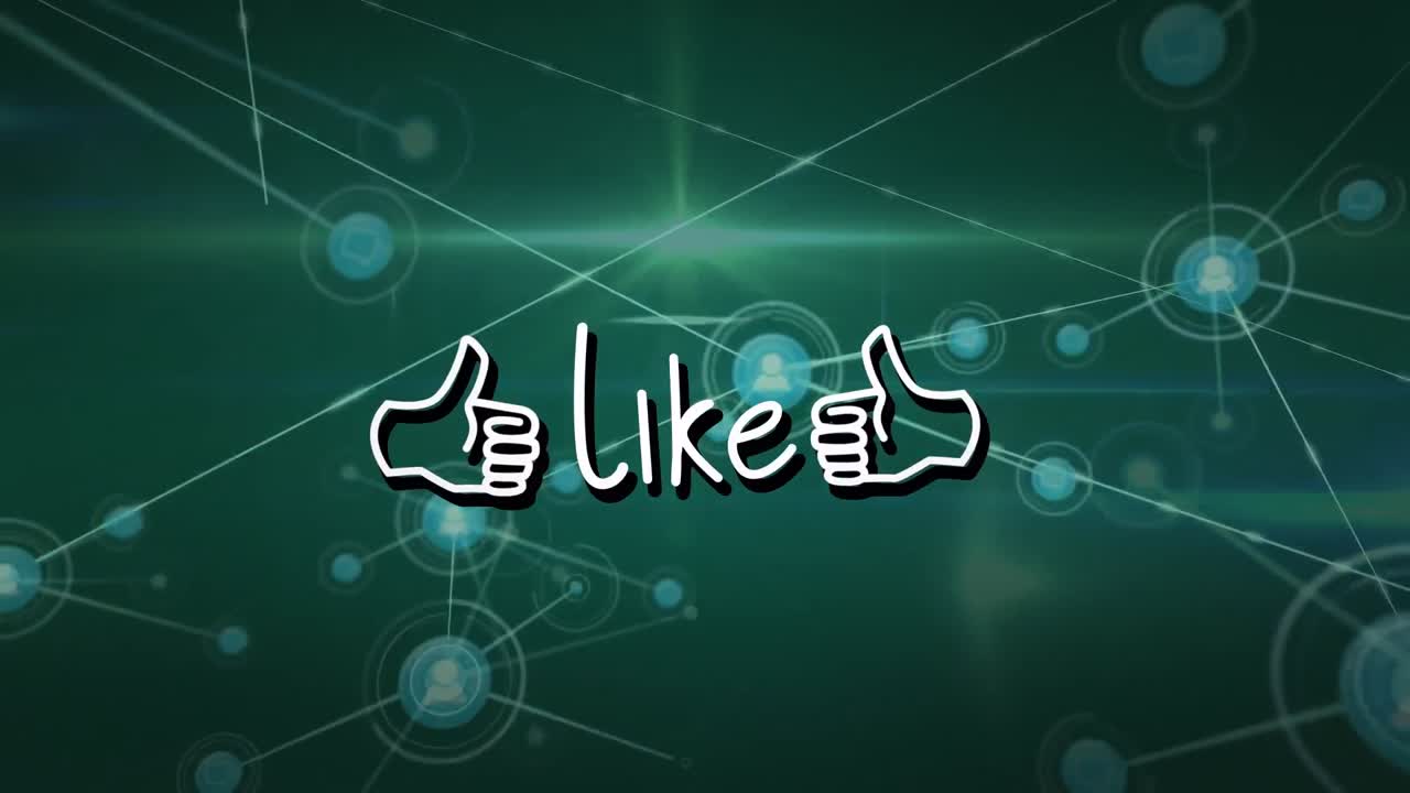 연결 네트워크를 통해 비슷한 텍스트의 애니메이션.