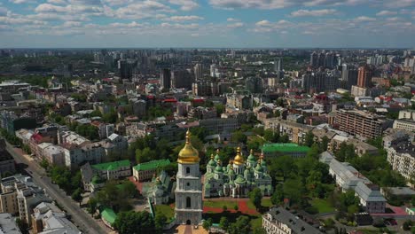 kievan cityscape with st. sophia's cathedral