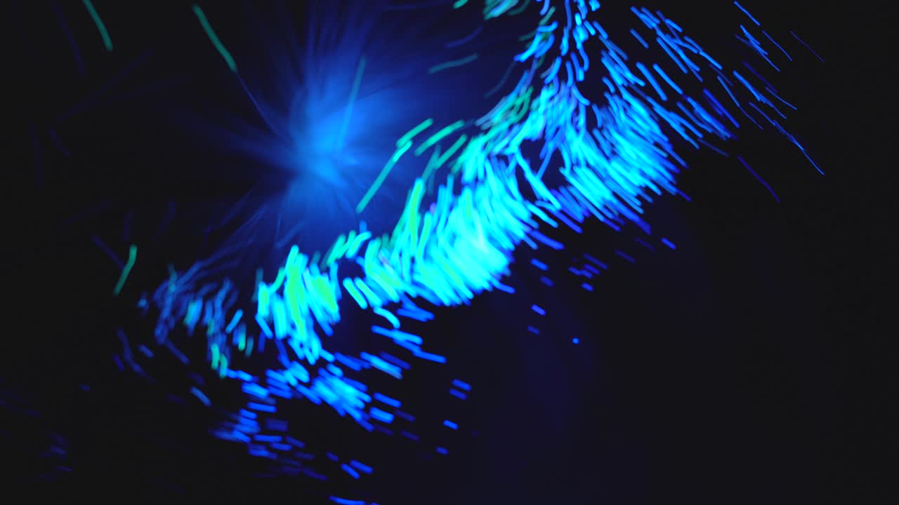 puntos de luz abstractos de pequeños palos de plástico