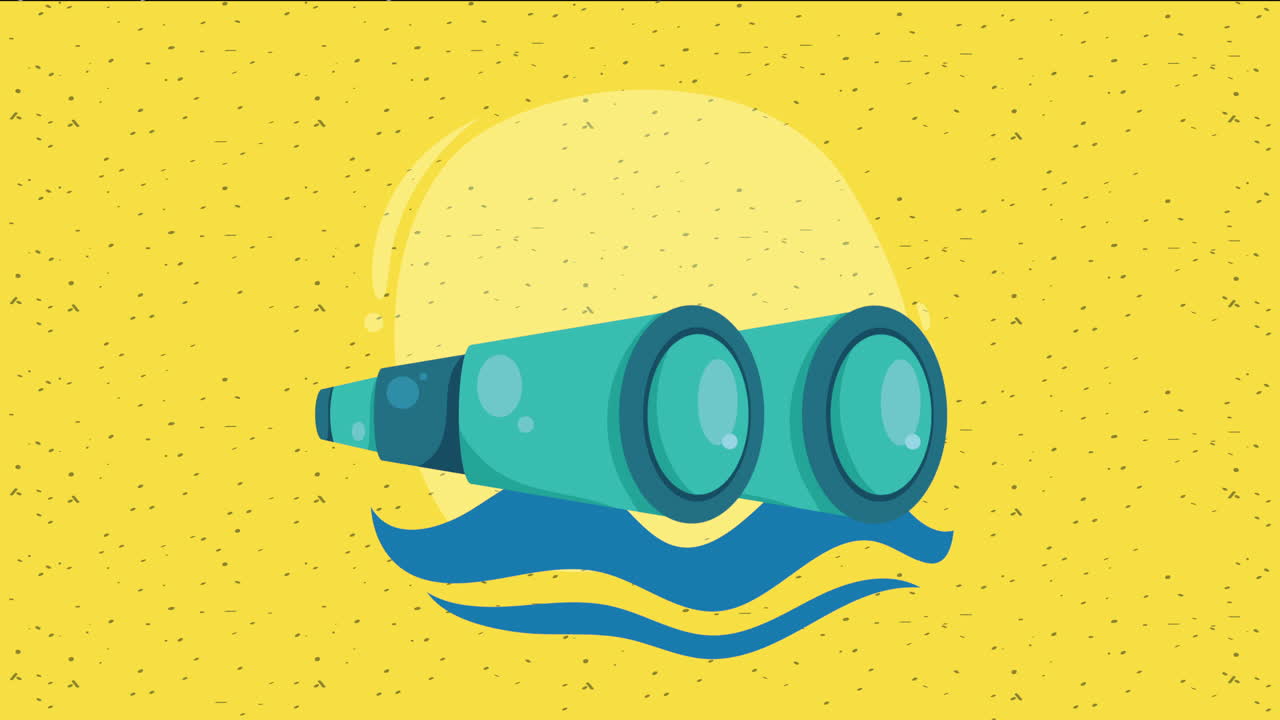 animación del dispositivo de la herramienta de búsqueda de binoculares