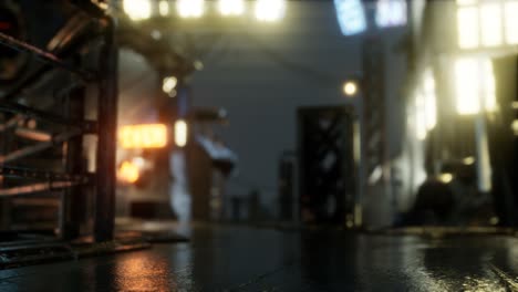 city streets in the rain at night