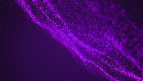 animation of glowing purple particles