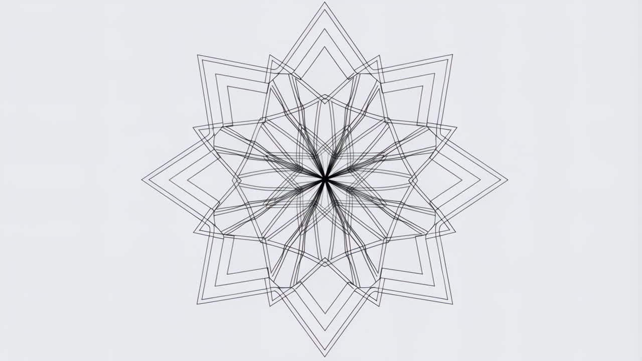 추상적인 기하학적 별 모양