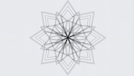 abstract geometric star pattern