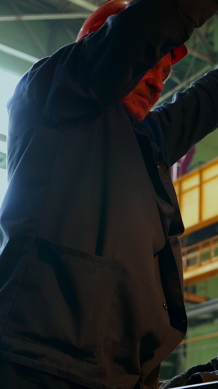 Industrial Worker in Factory