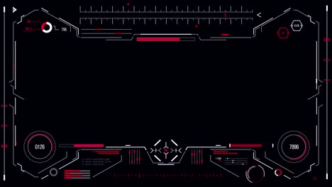 futuristic user interface with hud and infographic elements.