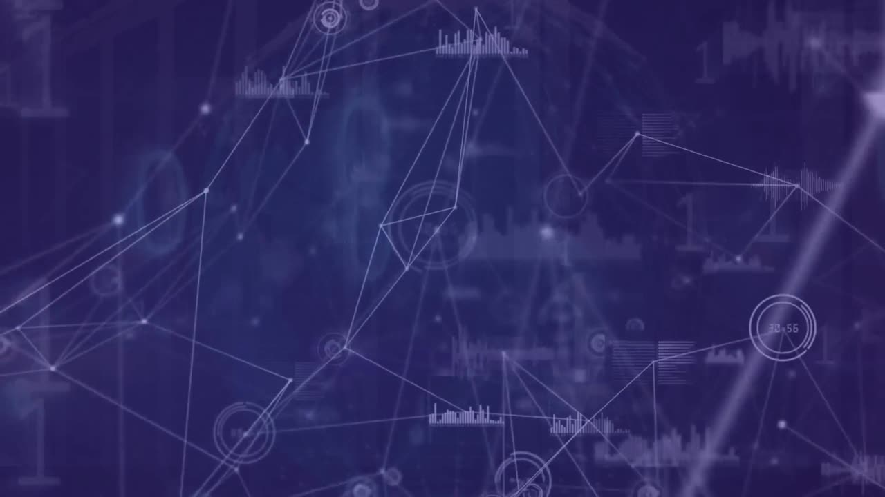 animación de la red de conexiones a través del procesamiento de datos