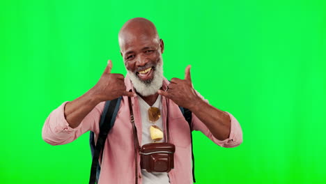 Black-man,-smile-and-portrait-on-green-screen