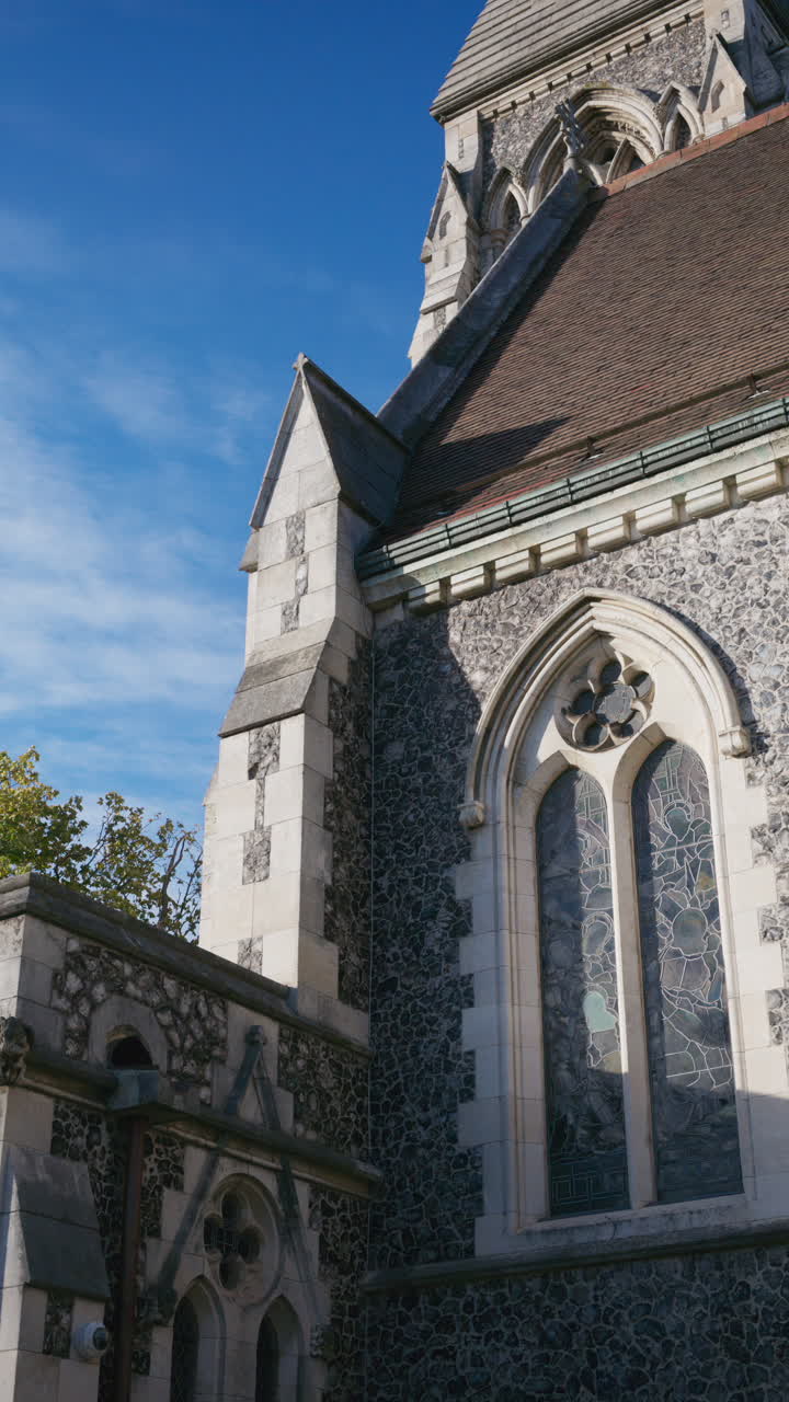 St Alban's Church Anglican church in Copenhagen, Denmark. Vertical
