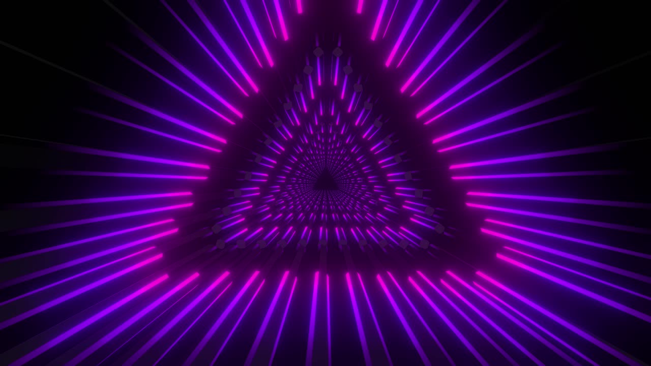 Abstract Tunnel al neon