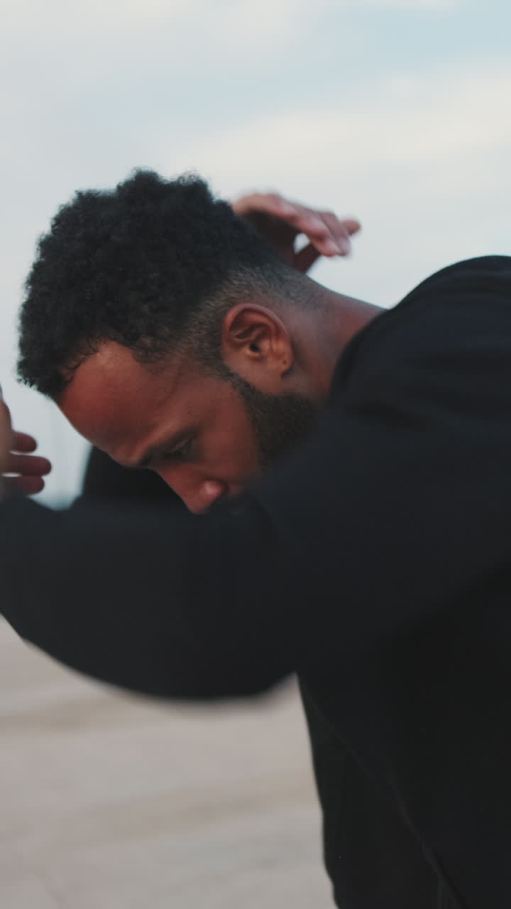 Man in hoodie outside