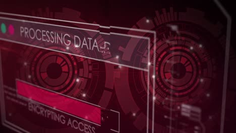 animation of data processing over scopes scanning