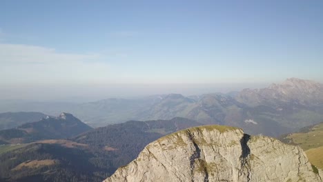 beautiful mountain panorama in the background