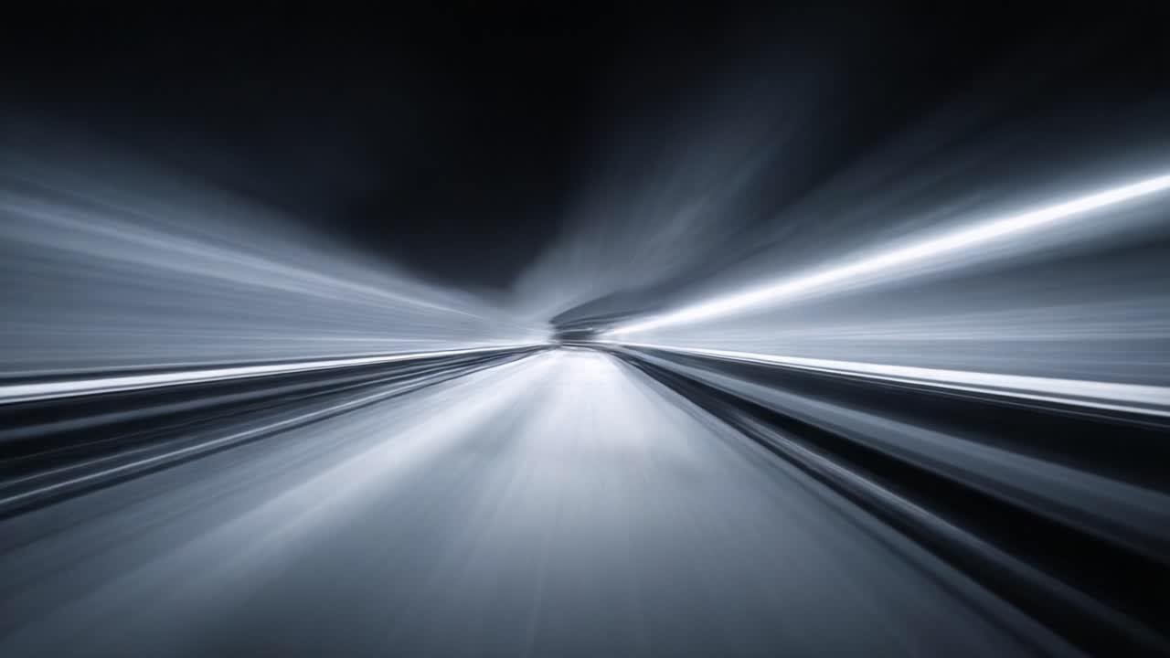 Dynamic Visual Journey Through Ethereal Light Trails Captured in High-Speed Motion for a Stunning Experience of Speed and Velocity