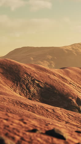 mars landscape: a serene and solitary martian desert