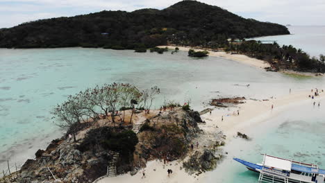 aerial view of tropical beach on the bulog dos island, philippines-11