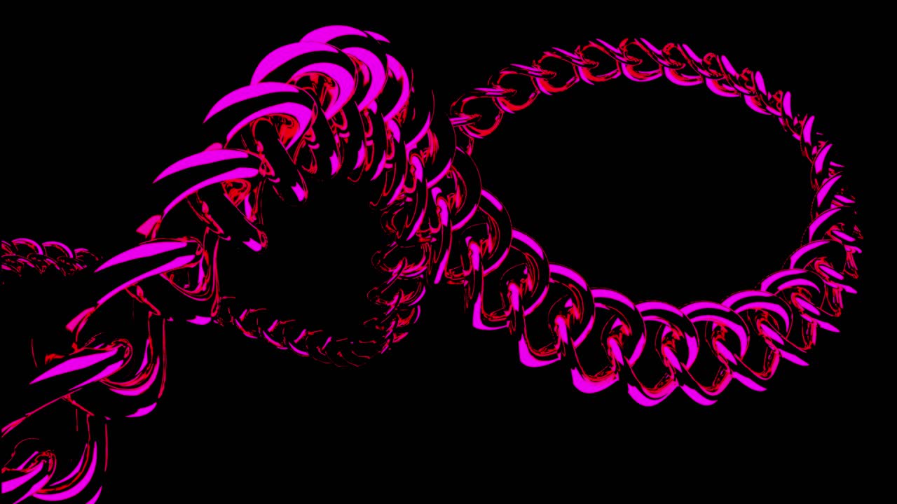 Pink Metal Chain Abstract Background