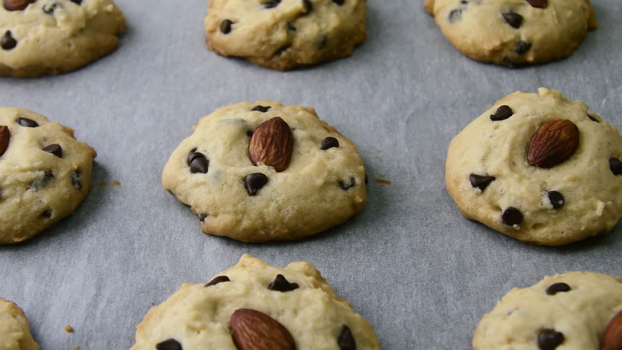 집에서 만든 초콜릿  쿠키 클로즈업