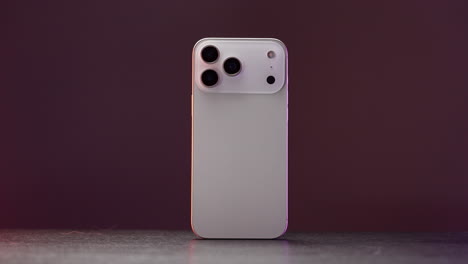 back view of a modern smartphone with multiple cameras