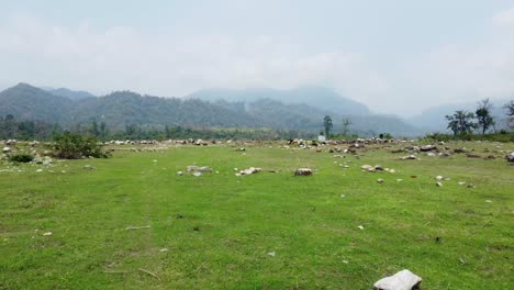 natural beauty of india and bhutan border or highland