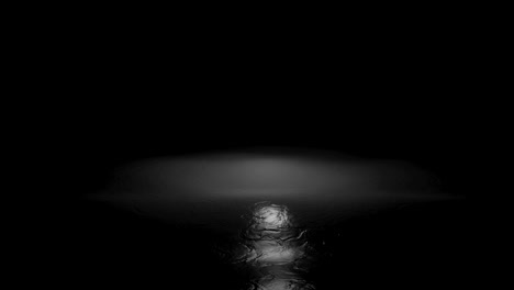 seamless loop abstract of black sails water on black background